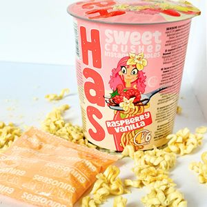 Nouilles instantanées crémeuses au blé, saveur framboise et vanille, 18% de matières grasses, préparation en 6 minutes, en tasse - Product Image 3