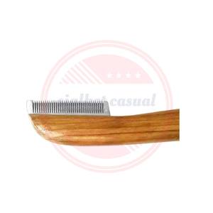 Professional Stainless Steel Stripping Knife with Wooden Handle\Pet <b>Dog</b> Cat Hair Grooming Comb <b>Tool</b> - Product Image 4