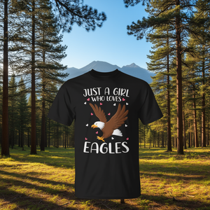Camiseta Promocional Just a Girl for Who Loves Eagles para Mujer y Niña - Product Image 3
