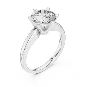 Elegante anillo de diamantes redondo elegante IGI certificado laboratorio cultivado piedra compromiso boda joyería de lujo compradores al por mayor - Product Image 4