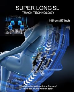Sillones de Masaje Totalmente Automáticos Recién Mejorados, Riel SL, Uso Doméstico Inteligente, Masaje Corporal Completo, Modelo de Cápsula Espacial de Gravedad Cero - Product Image 6