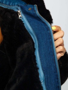 Logo de marque de haute qualité OEM Top Model Ensembles de vestes en jean pour femmes en denim de qualité supérieure Veste en jean pour femmes Veste en jean - Product Image 5