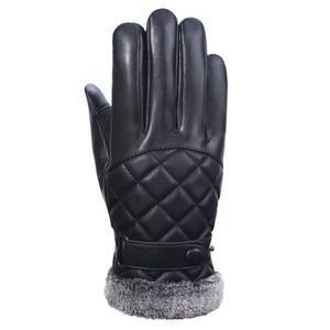 Premium Sheepskin Warm Touch Screen Compatible Eco-Friendly <b>Thermal</b> <b>Gloves</b> for Travel Winter <b>Men</b> Women Club Style - Product Image 3