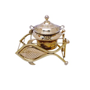 Royal Looking จานโมเดิร์นบริการอาหารเย็นจานชุบเงินโลหะอุ่นอาหารห้องครัว - Product Image 4