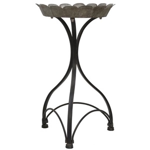 Table d'appoint en métal galvanisé de haute qualité, grande table en bronze foncé, forme de tambour martelé, pour la maison, l'hôtel, le restaurant - Product Image 5