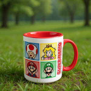 Tazza <b>mug</b> Ceramica (315ml) Face Red Inner SUPER MARIO MGC26884 - Product Image 3