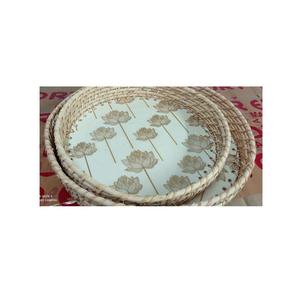 Bandeja de servicio de tazas de té de madera impresa para el hogar, mesa decorativa de alta calidad para Hotel, precio bajo - Product Image 2