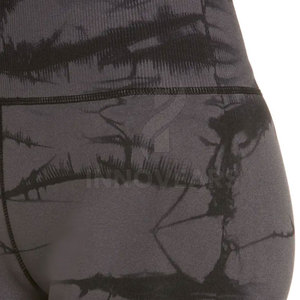 Leggings de sport taille haute sexy pour femme, effet froncé fessier, nouveau logo personnalisé, couleur unie, moulant, sans couture, push-up, imprimé, taille élastique - Product Image 5