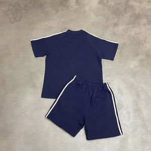 2025 hommes été à la mode impression deux pièces tenue grande qualité poids lourd respirant ensemble pour vêtements de plein air décontractés - Product Image 2