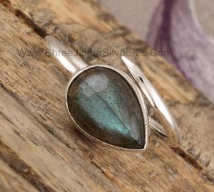 925แหวนเงินสเตอร์ลิงวินเทจสไตล์โบโฮแฮนด์เมดสามชั้นเครื่องประดับอัญมณีดรูซี่เครื่องประดับงานแต่งงานของขวัญสำหรับงานเลี้ยง unisex - Product Image 1