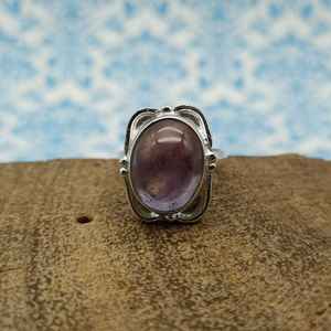 Meilleure vente 925 bague de Bohème en argent Sterling faite à la main améthyste naturelle pierre précieuse diamant 14K personnalisé en gros bijoux fins - Product Image 4