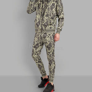 Chándal de talla grande de algodón y poliéster hecho de la mejor calidad, conjunto de dos piezas, chándal en blanco a la venta - Product Image 5