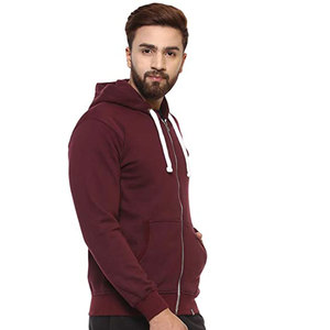 Sudadera con capucha de algodón 100% de felpa francesa de alto gramaje para hombre, con cremallera completa, bordado personalizado y estampado en relieve, OEM, al por mayor - Product Image 4