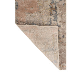 Uvenuti Abstract Pattern Wool & Bamboo Silk Hand Knotted Rugs Ivory for Home Living Room or Hallway-Rectangle <b>Carpet</b> LRB-1539 - Product Image 5