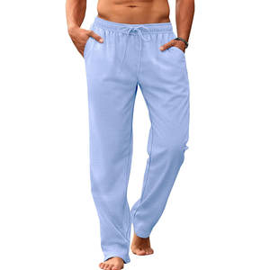 Pantalones Casuales de Lona para Hombre, Diseño con Logotipo Personalizado, Corte Recto, Tiro Medio, Alta Calidad, Más Vendidos - Product Image 1