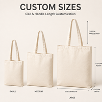 Sac fourre-tout en toile de coton imprimé sur mesure, réutilisable, avec longues poignées, vente en gros OEM