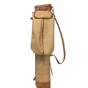 Soporte de golf de lona y cuero de estilo de calidad tradicional y bolsa de transporte Bolsas de carrito de golf - Product Image 3
