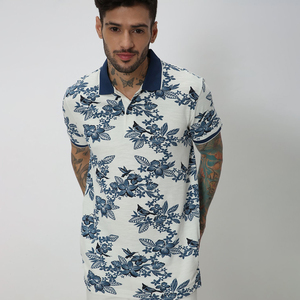 T-shirt de golf en polyester vierge sublimé T-shirt uni T-shirt polo avec logo personnalisé Chemises polo grande taille pour homme - Product Image 2