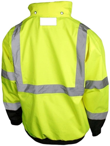 Vêtement de travail, veste de sécurité, fermeture éclair, imperméable, séchage rapide, antibactérien, haute qualité, 100% polyester, réfléchissant, respirant, haute - Product Image 2