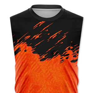 Uniformes de football américain 7v7 personnalisés de haute qualité OEM, respirants, à manches courtes, imprimés par transfert thermique, ensembles de vêtements d'équipe - Product Image 4