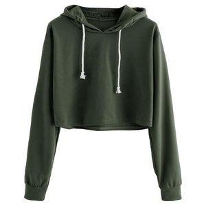 Venta al por mayor Streetwear Venta caliente Mujeres Crop Top Sudaderas con capucha Hecho en material de alta calidad Mujeres Crop Top Sudaderas con capucha - Product Image 5