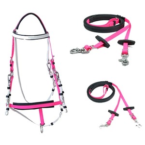 Riendas de brida inglesas OEM ODM bajas Estilo de sillín sintético Material de PVC de nailon Estilo occidental Halters Trail Endurance Horse - Product Image 2
