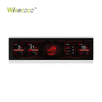 Écran portable extensible de 8,8 pouces 1920x480 IPS LCD USB pour ordinateur portable, deuxième moniteur, moniteur de type barre allongée pour voiture, compatible Aida64