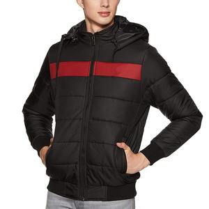 OEM vêtements décontractés de mode 2025 hommes doudoune avec capuche personnalisé 100% polyester fermeture éclair veste d'hiver surdimensionné doudoune - Product Image 1