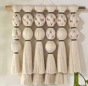Decoraciones Ecológicas para Colgar en la Pared, Decoración del Hogar, Tapiz de Macramé Esférico, Arte de Pared para el Hogar - Product Image 3