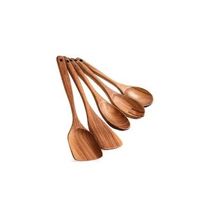 Gran oferta, cucharas de servicio con logotipo personalizado de madera de alta calidad para uso doméstico en la cocina del Hotel, cuchara de madera para servir ensalada para cocina casera - Product Image 4