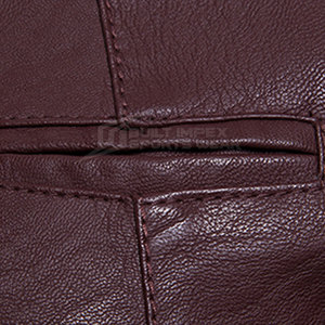 Veste d'hiver en cuir de haute qualité avec col montant et logo frontal, respirante, écologique, personnalisable, prix le plus vendu - Product Image 4