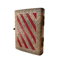 Journal en cuir gaufré double dragon Vintage Hardcover Grimoire Sketchbook Antique Carnet pour la lecture Classique Religieux