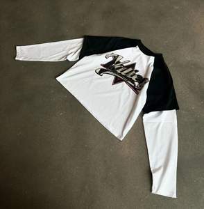 Tendance Style Raglan Double Couche À La Mode Hommes D'été Porter Des Shorts Et À Manches Longues Surdimensionné Casual Nouveau Design Hommes T-shirt - Product Image 3