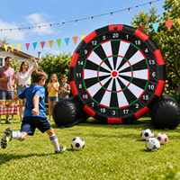Kommerzielles Aufblasbares Fußball-Dartspiel Riesiges Fußball-Zielscheiben-Spiel Nylon Outdoor-Events Kundenspezifisches Design