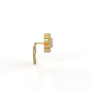 Ishi เพชร18K ดอกทองแลปปลูกเพชร nosepin - Product Image 1