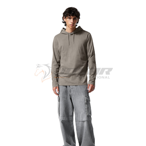 OEM al por mayor 100% algodón Casual Sudadera con capucha para mujer de alta calidad suave pulóver sudadera térmica Streetwear llano teñido invierno - Product Image 2