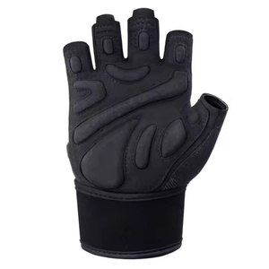 Guantes DE SEGURIDAD DE MEDIO dedo acolchados de gel transpirable de último diseño Guantes de algodón para montar en bicicleta de invierno con OEM - Product Image 2