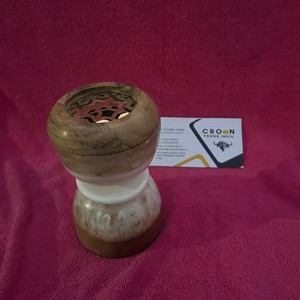 Quemador Bakhoor de madera, soporte de incienso hecho a mano ecológico para decoración del hogar y bodas, difusor de aromaterapia religioso, regalo - Product Image 2