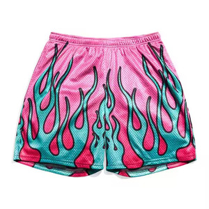 Pantalones cortos deportivos de baloncesto personalizados para hombre, pantalones cortos de gimnasio de secado rápido de malla para hombre, pantalones cortos deportivos transpirables para correr de verano - Product Image 1