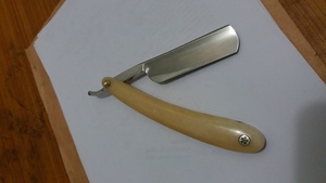 Cắt cổ họng thẳng cạo dao cạo thép carbon cao lưỡi nhựa màu đen xử lý không có lưỡi mài dao cạo cắt tóc 5/<span class=keywords><strong>8</strong></span> "kích thước cho - Product Image 5