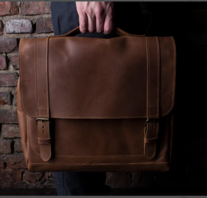 Leather <b>Briefcase</b> Men, Laptop Messenger Bag for Men Personalized Gifts for Him Leather <b>Briefcase</b> Man - Product Image 1