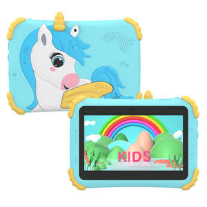 Tablette pour enfants de 7 pouces avec WiFi, Google Play Store et applications préinstallées, 2 Go de RAM, pour mode enfant, avec housses et étuis - Product Image 2