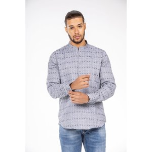 Camicia da uomo quadrata grigia per Polo - Product Image 4