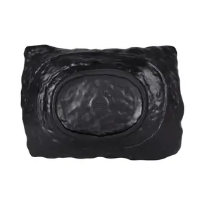 Plateau en céramique artisanal, décoration de luxe pour la maison, bords uniques, plaqué argent, Zahid Exports, grossiste fiable - Product Image 3