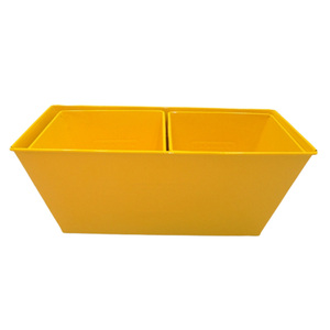 Meilleure vente jardinière de nidification en fer rectangle jardinière de jardin de couleur verte en relief pour l'intérieur et l'extérieur - Product Image 3