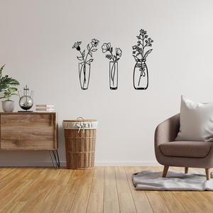 Décoration murale en métal éco-responsable, harmonie esthétique, design moderne pour l'amélioration des murs de la chambre à coucher indienne, offrant un calme et une douceur - Product Image 2