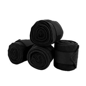Vendas de poliéster polar negro para caballos, vendas suaves ajustables para patas, 60x80x90cm, para equitación, entrenamiento y competición - Product Image 4