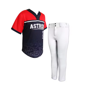 2025 nuevo estilo sublimación completa cuello redondo béisbol Jersey transpirable manga corta uniforme conjunto - Product Image 3