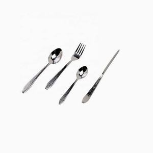 New Design Flatware Set Stainless Steel <b>Gold</b> Plated With Long Round Handle Flatware Cutlery Set Flatware Sets - Product Image 6