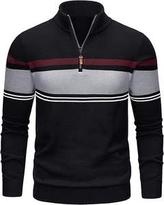 Suéter de Punto W9592Y Knzhee Industry para Hombre, Antiarrugas, Antibolitas, Transpirable, Delgado, 100% Algodón, Informal, Holgado, para Invierno - Product Image 4